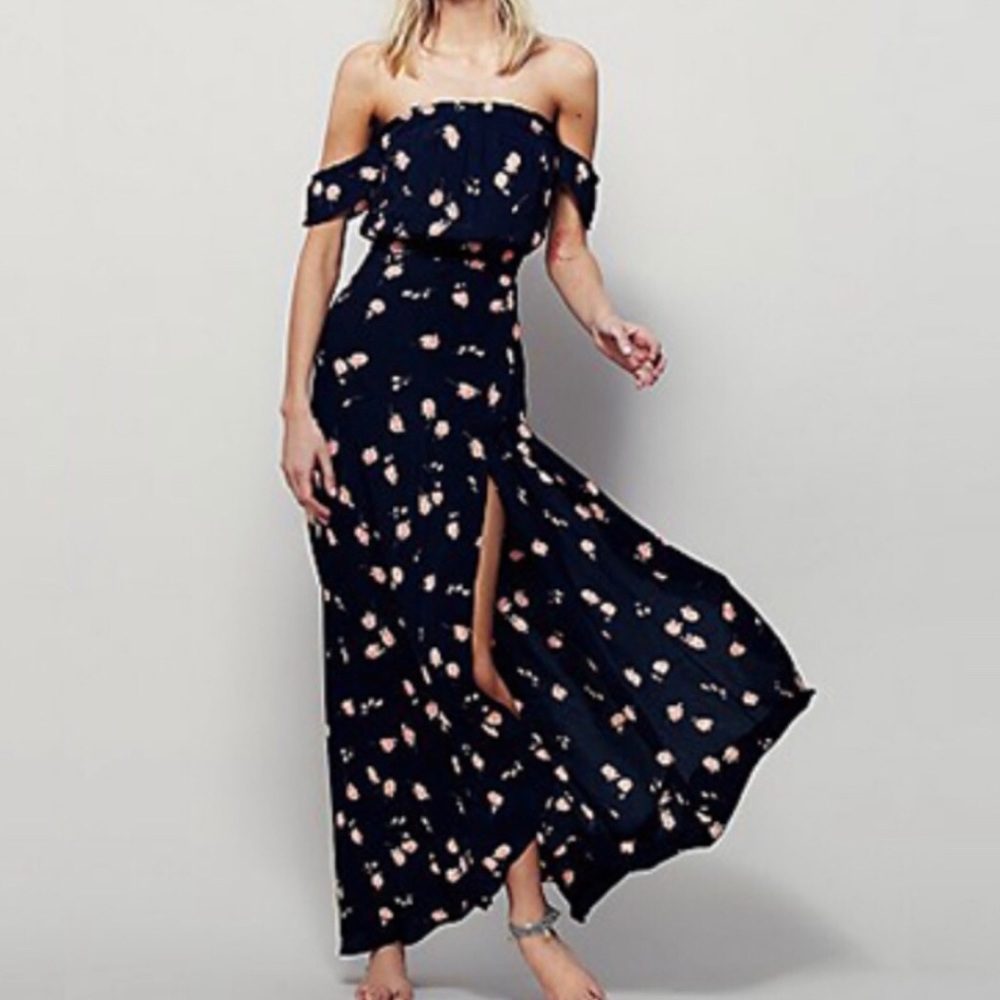 Anthro Flynn Skye Bella Maxi Dress Poppy Fields